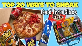 Top 20 Ways To Sneak Food and Candy Into Class Using School Supplies| Nextraker