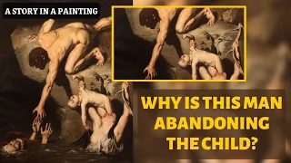 Why is this Man Abandoning the Child | Scene of deluge Painting