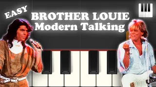 Modern Talking - Brother Louie | Piano Tutorial | Easy | Notes | Chords