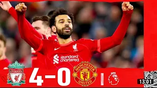 LIVERPOOL 4:0 MANCHESTER UNITED. Mo Salah Scores brace as Kops destroy Red Devils. Peter Drury. EPL