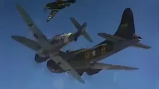 Бомбардировка Германии. Группа Б-17. Воздушный бой. B-17, BATTLE OVER GERMANY.