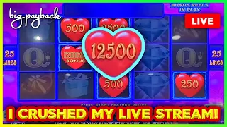 🔴 HUGE!!! on Huff N' More Puff and Lightning Link Heart Throb Slots! The Streak Continues!!!