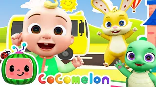 Wheels on the Bus Dance Party | CoComelon Animal Time | Animals for Kids