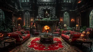 Lost in a Fairy Tale World, Burning Fireplace In Ancient Castle - Brings You A Feeling Of Relaxation