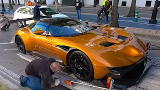 ASTON MARTIN VULCAN, KOENIGSEGG REGERA, ONE77, ZAGATO SPEEDSTER.. arriving at PUERTO BANUS, MARBELLA