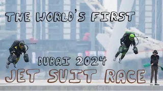 World’s first jet suit race in Dubai Jetsuit Race Series 2024 Marvel's Iron Man Jet Pack racing