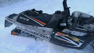 Обзор снегохода Arctic cat 800 CrossFire.