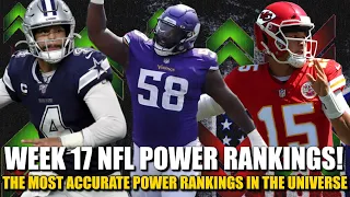 Week 17 NFL Power Rankings! 🔥🔥🔥 (The Most Accurate in the Universe)