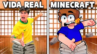 RECRIEI HABILIDADES da VIDA REAL no MINECRAFT