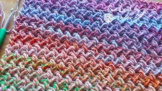Crochet Mini Bean Stitch / Elizabeth Stitch