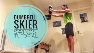 Dumbbell skier swings tutorial