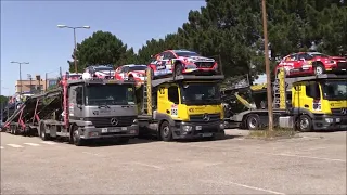 WRC Vodafone Rally de Portugal 2023 | Rally2  Cars into Trucks on the way to Coimbra