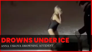 She Jumps Into The Frozen Lake