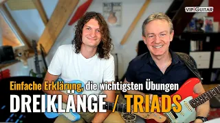 Gitarre lernen: Dreiklänge / Triads - einfache Erklärung, die wichtigsten Übungen