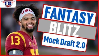 Fantasy Blitz Mock Draft 2.0: Vikings Trade Up? Bo Nix to Denver?  - Fantasy Blitz LIVE