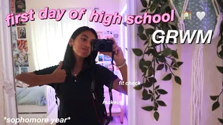 FIRST DAY OF HIGH SCHOOL GRWM + VLOG (sophomore year)