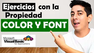 Curso de VBA en Excel - Ejercicios con la Propiedad Color y Font