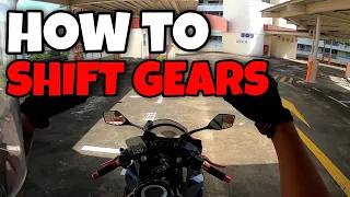 How to ride a motorcycle | Shifting gears and moving off from a slope