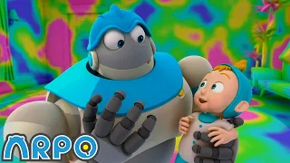 Robot Over The Rainbow | ARPO The Robot | Full Episode | Baby Compilation | Funny Kids Cartoons