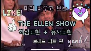 [엘렌쇼] superfan brad pitt distracts ellen while sitting in the audience 영어공부 핵심표현 유사표현 구간반복