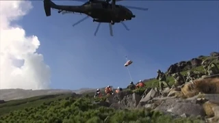 Japan Volcano Rescue Effort From the Ground