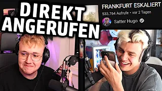 Papaplatte frontet Zarbex wegen Satter Hugo Video und wird direkt angerufen