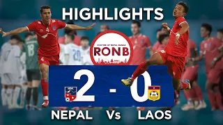 Nepal vs Laos Highlights || Prime Minister's Three Nations Cup 2023