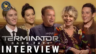 Terminator: Dark Fate Interviews with Arnold Schwarzenegger, Linda Hamilton and More