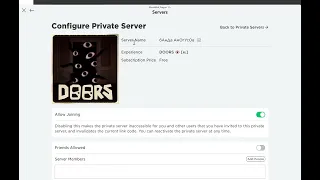Как создать приватный сервер в doors roblOx