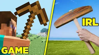 Can Minecraft's Wood Pickaxe REALLY Break Stone?