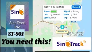 Sino Track GPS car tracker. ST901 demonstration and configuration.