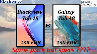 blackview tab 15 vs galaxy tab A8 10.5