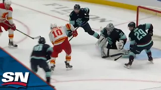 Flames' Jonathan Huberdeau Fires Home Game-Winner In Third Period vs. Kraken