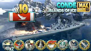 Cruiser Condé: Sensational 6k base XP game - World of Warships