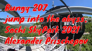 Bungy 207 jump into the abyss, Sochi SkyPark 2021 Alexander Prischepov