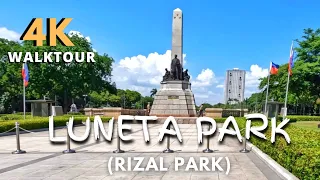 Luneta Park Walktour in 4K Video [2022]