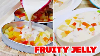 FRUITY JELLY | VERY SIMPLE AND EASY JELLY DESSERT