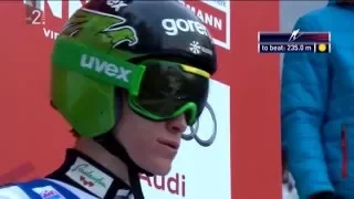 Peter Prevc - Kulm 2016 - 244m hill record and world champion (SLO commentary)