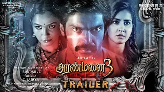 Aranmanai 3 official Trailer | Arya | Sundar.c | Rashi Khanna | Vivek - Yogi Babu | Myna Nandini