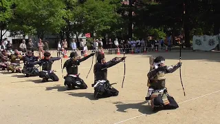 仙台青葉まつり「伊達日置流印西派弓術」演武　錦町公園