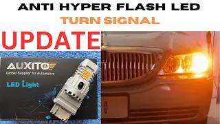 Install UPDATE AUXITO 3157 ANTI HYPER FLASH LED TURN SIGNAL LIGHT ERROR FREE on my  Town Car