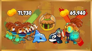 Tier 4 VS Tier 3 Support Towers (Same Price Comparison) | BTD6