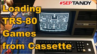 TRS-80 Model 3: RIFA Cap Removal & Cassette Load Games - #SepTandy