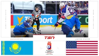 World Hockey Championship Highlights: Kazakhstan 1, United States 10