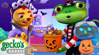 Weasel Halloween Candy Thief | Go Gecko's Garage! | Kids Cartoons