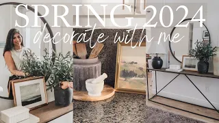 SPRING DECORATE WITH ME 2024 | NEUTRAL HOME DECOR FOR SPRING 2024 | DECORATE WITH ME FOR SPRING 2024