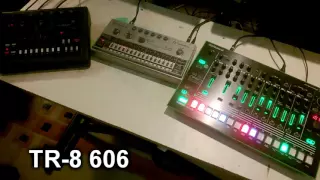 Roland TR-606 vs Aira TR-8 7x7 606 (HQ Audio) Demo