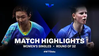 Kim Hayeong vs Britt Eerland | WTT Star Contender Doha 2021 | WS | R32 Highlights