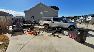 2023 lawncare equipment setup