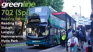 [Thank you for your service] Reading Buses Greenline 702 Reading Station to London Victoria (Visual)